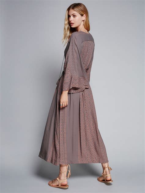 celine grey kimono dress